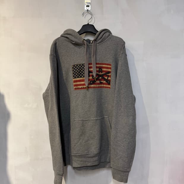 폴로 빈티지 그레이 후드티