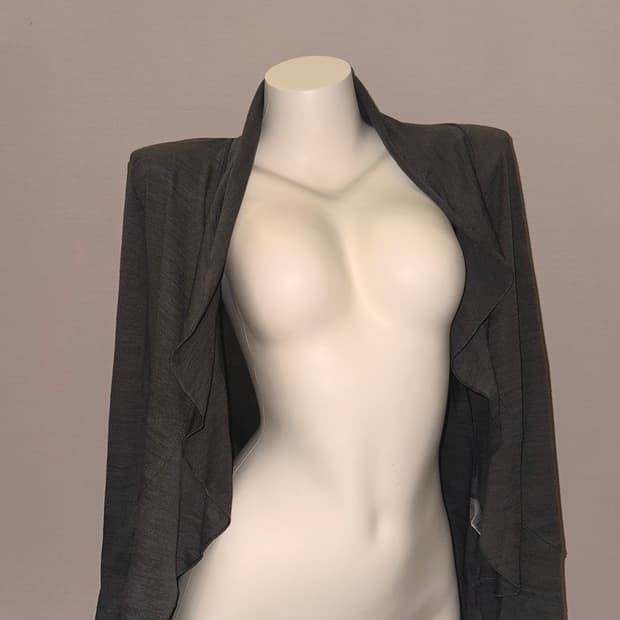 차콜 빈티지 가디건