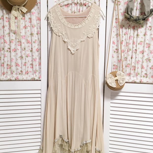 빈티지 내츄럴 나시 원피스