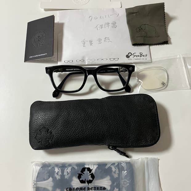 크롬하츠 콕스어커 유광 블랙 실버