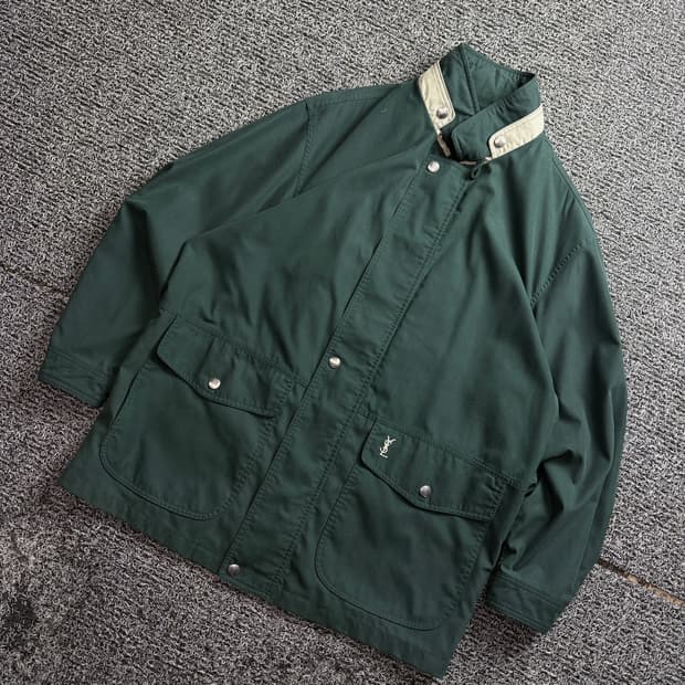 90s YSL입생로랑 아카이브 블루종 자켓 2819