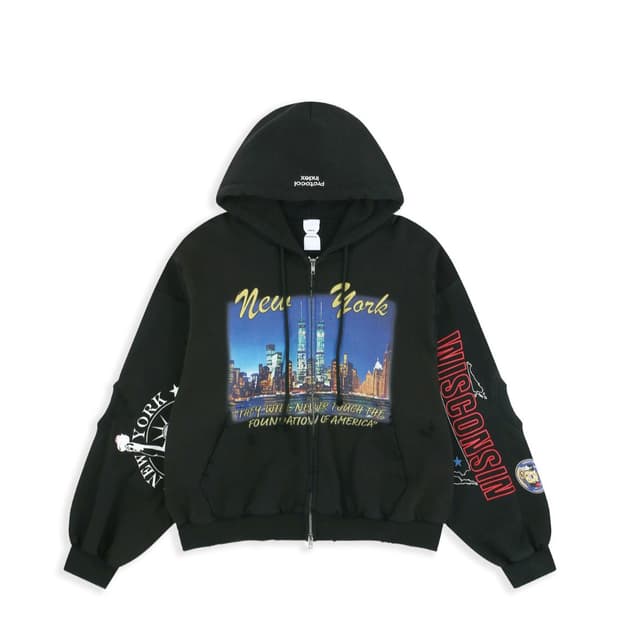 프로토콜 인덱스 리컨스트럭티드 스웻셔츠 집 후디