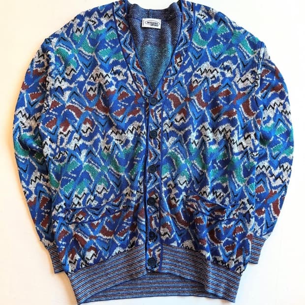 미쏘니 아트 컬러 가디건