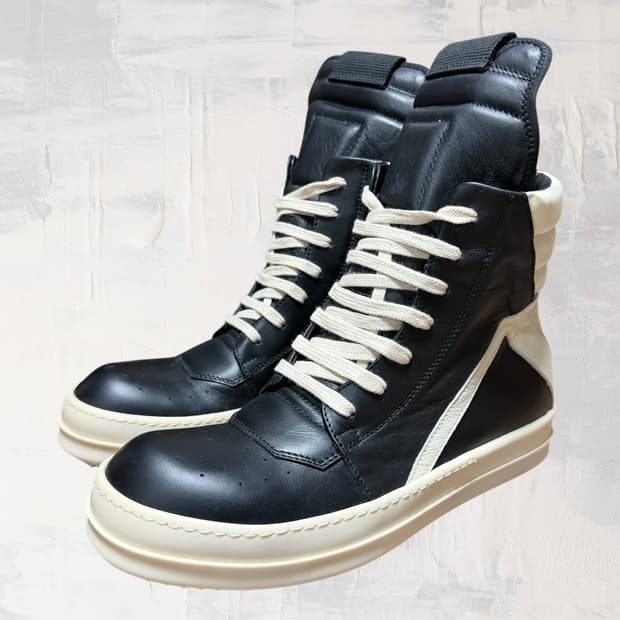 (풀구성 새상품) 릭오웬스 지오바스켓 검흰 LPO 39 사이즈