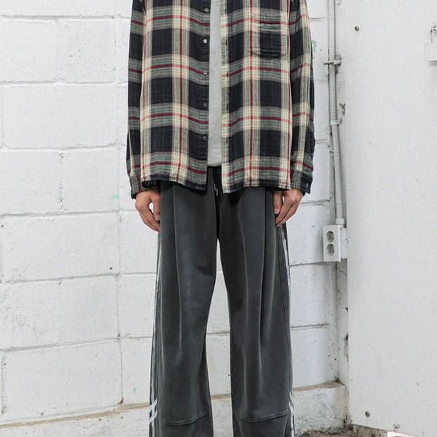 비긴202 더블 페이스 체크 셔츠