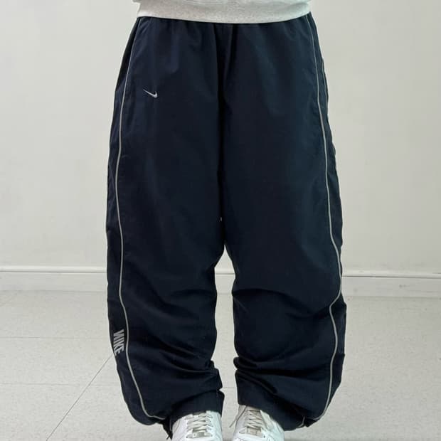 나이키 네이비 로고 팬츠
