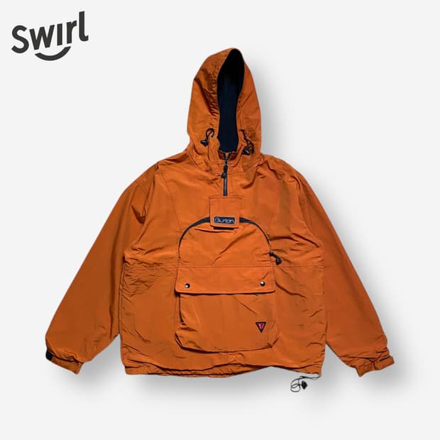 🌊Burton Anorak half zip-up hoodie parka