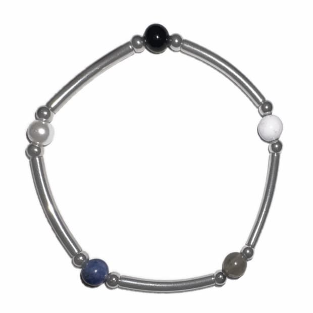 오색 스톤 뱅글 팔찌