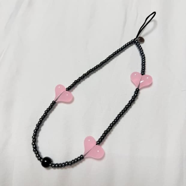 Stringting 스트랩 핑크하트