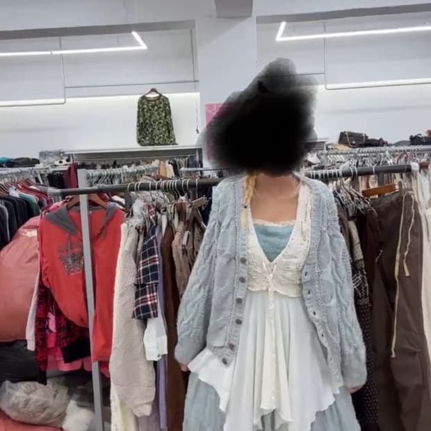 미스터빈티지 페어리 가디건 스커트 원피스 슬리브리스 베스트 세트