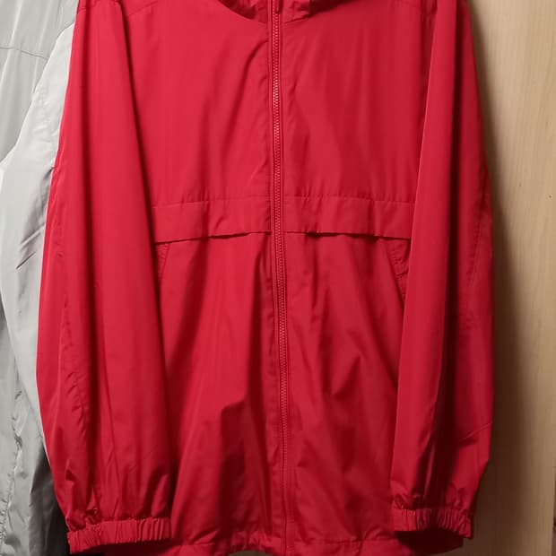 무신사 스탠다드 윈드브레이커 바람막이 레드 2XL