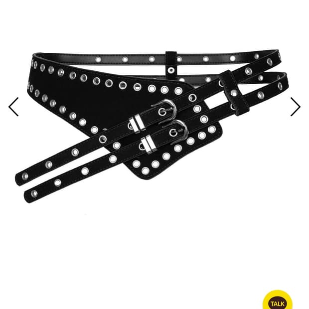 러프넥 벨트 Gun Eyelet Belt Black