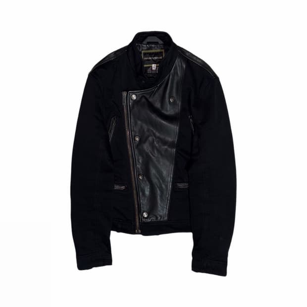 00‘s Emporio Armani Hybrd Leather Jacket