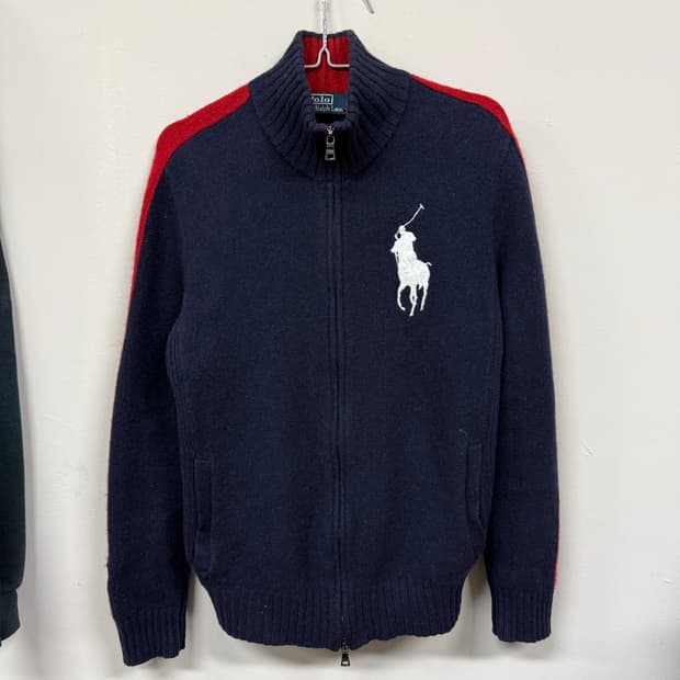 폴로 빅포니 영국 니트집업 M