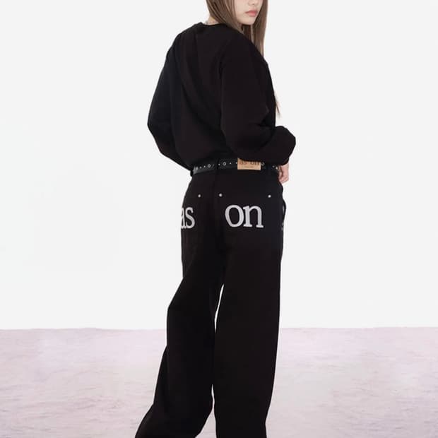 애즈온 ASON SMOG WIDE PANTS / BLACK
