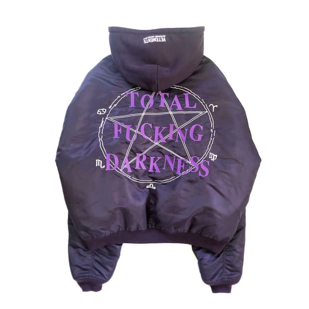 [구매글/XS,S] 베트멍 다크니스 봄버 옴므 퍼플