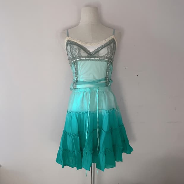 페어리 세트 페어리 나시 페어리 스커트 빈티지 나시 일본빈티지 모리룩