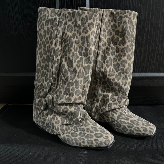 threetoeighty 레오파드 부츠 235