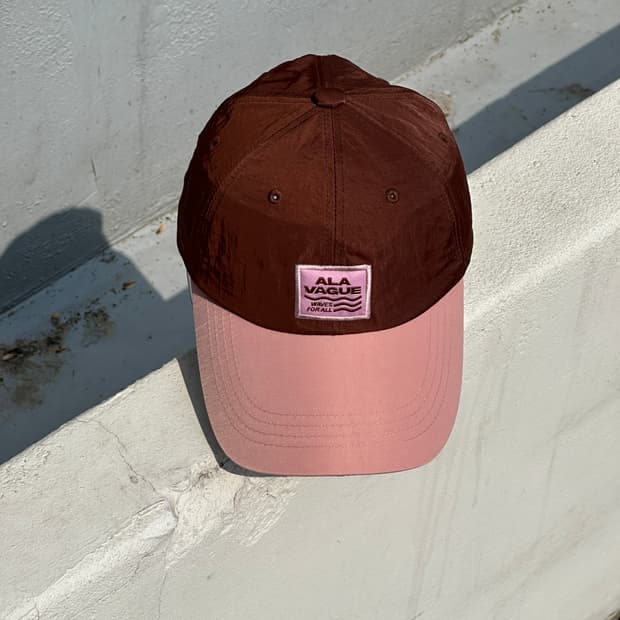 [M-L] 알라바그 웨이브 브라운핑크 투톤 볼캡 모자