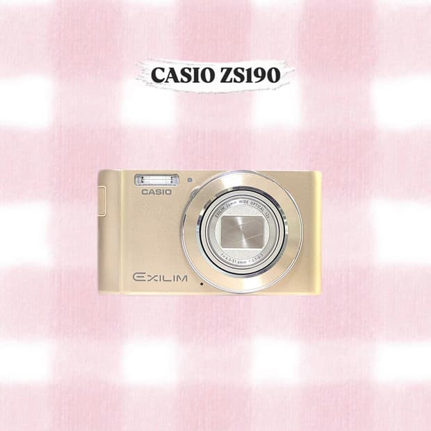 카시오 엑슬림 ZS190 샴페인골드 빈티지디카