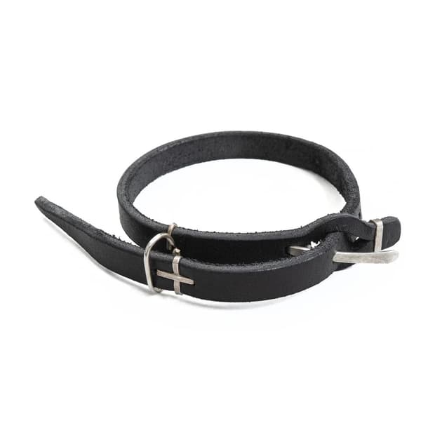 Ma+ leather slim bracelet