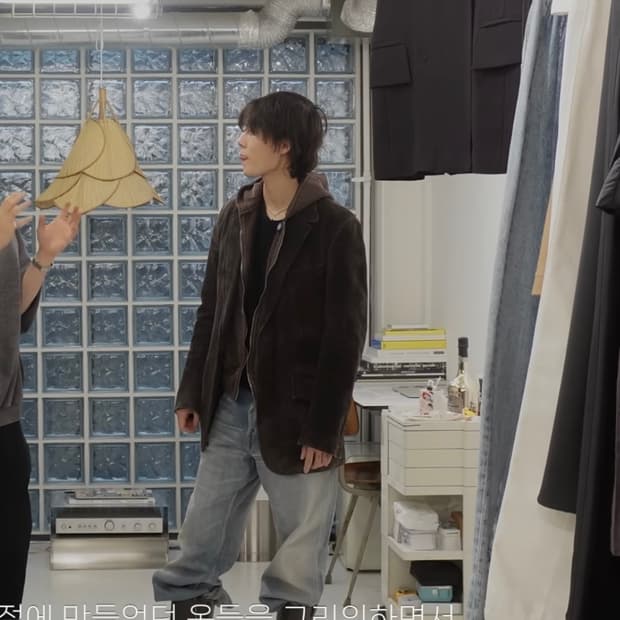 04S/S 구찌 스웨이드 쓰리버튼 자켓 (착샷 o)