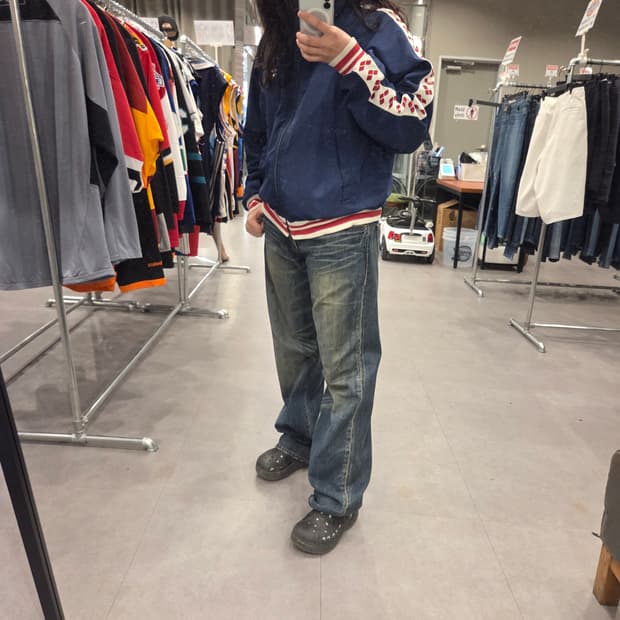 [Rare] 리바이스 프리미엄 타입1 빅패치 데님 남녀공용 (W30)