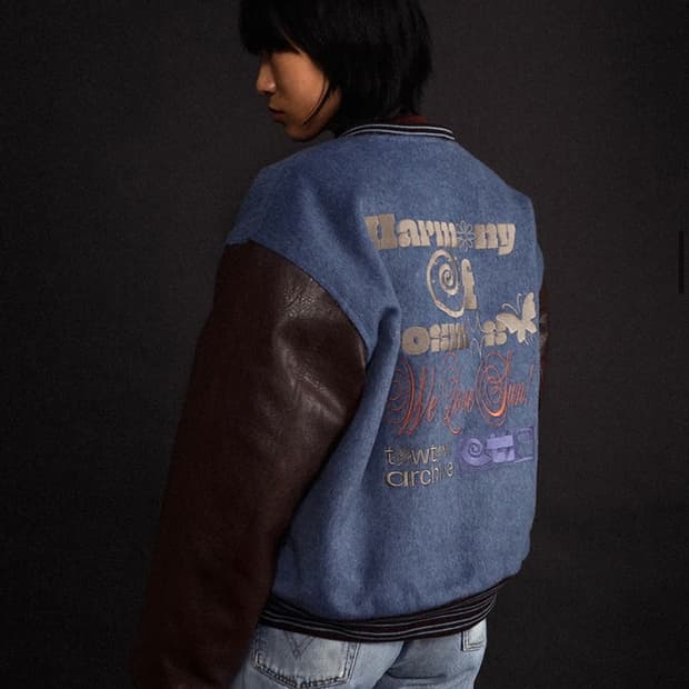 토우토우아카이브 그랜파스 바시티자켓 블루&월넛