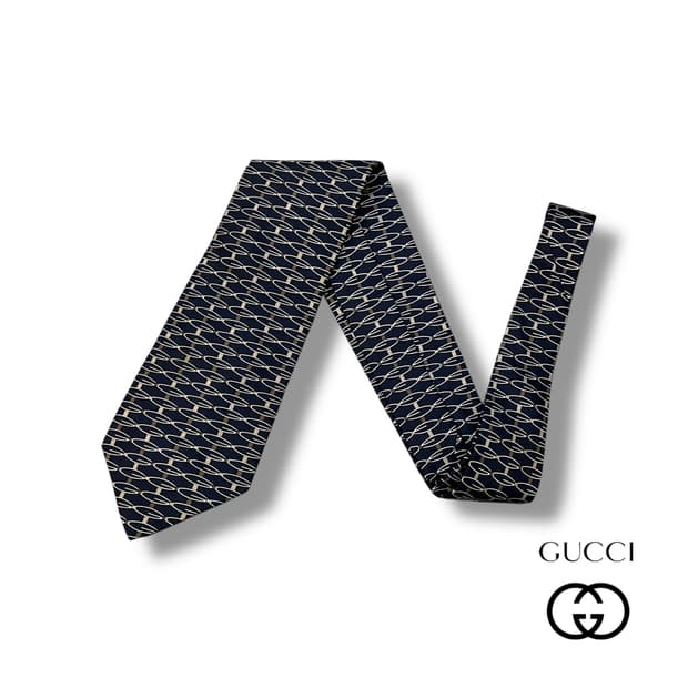  구찌 패턴 실크 넥타이 y14364