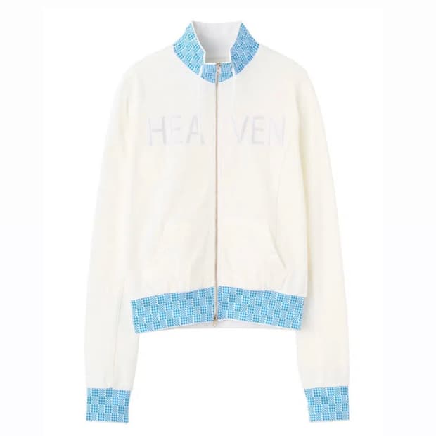 스컬프터 Heavenly Gingham Track Jaket White 