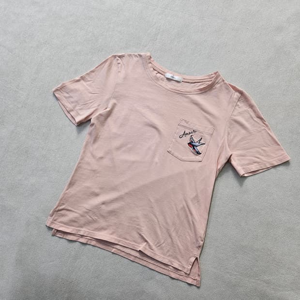 90 로엠 여성 포켓 반팔티 0408Y