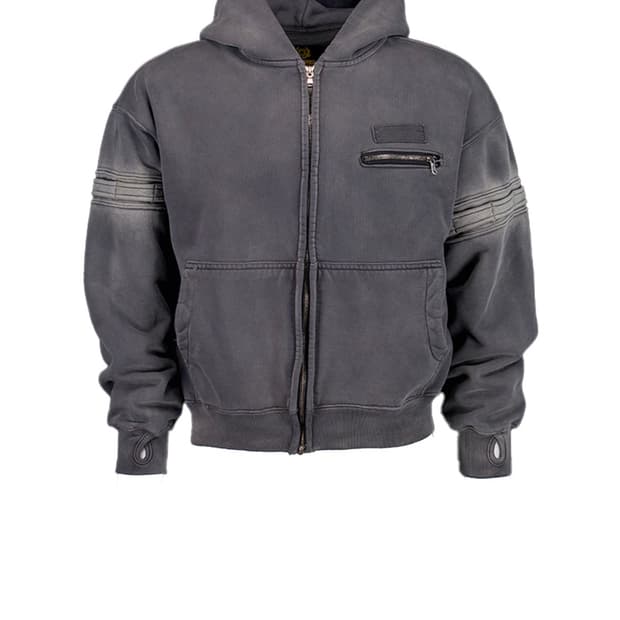 MILITARY VINTAGE SYSTEM HOODIE 빈티지블랙 2
