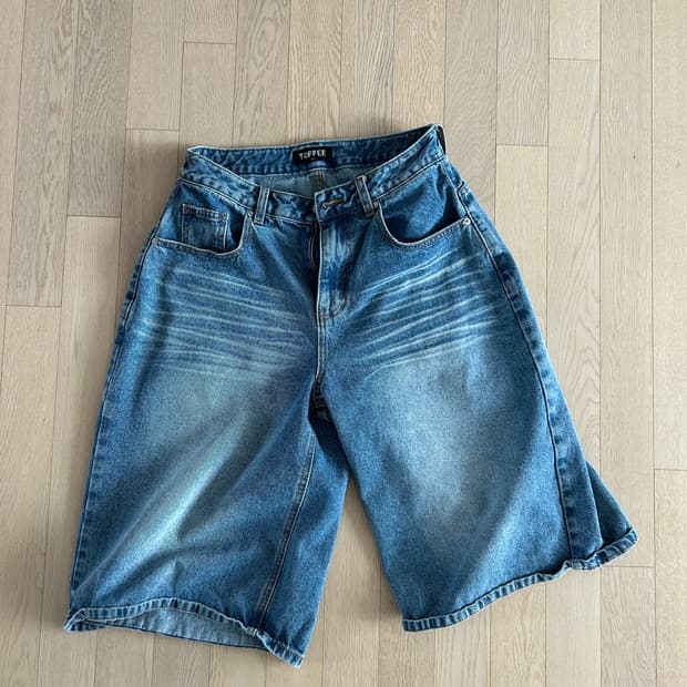 토피 버뮤다 데님 팬츠