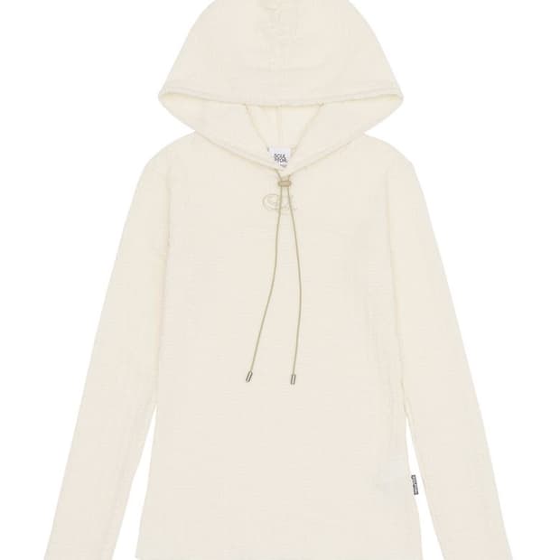 [S] 스컬프터 이 스트링 크링클 후디 아이보리