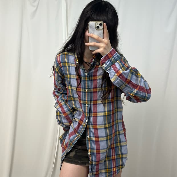 Polo Ralph Lauren sky blue check shirt 