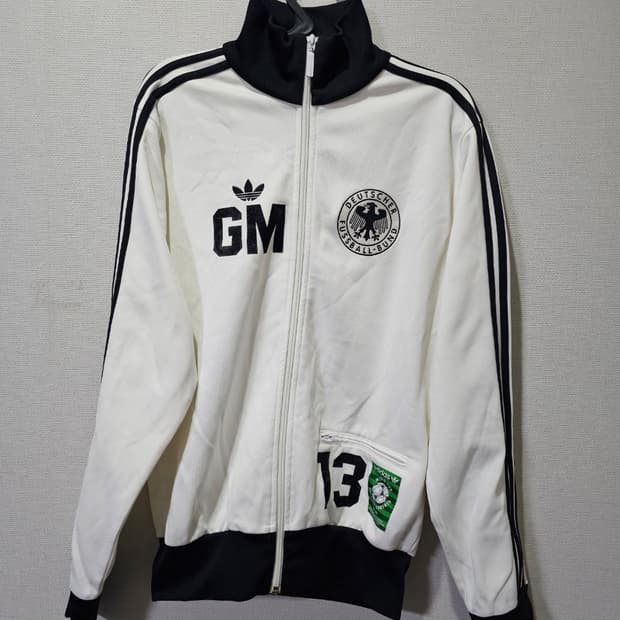 아디다스 독일 게르트뮐러 화이트 트랙탑 져지집업 90 / S