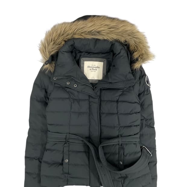 아베크롬비 퍼 후드 패딩 (m)