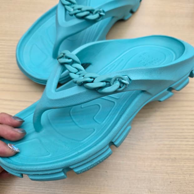 슈콤마보니 체인 슬리퍼 쪼리 민트 370