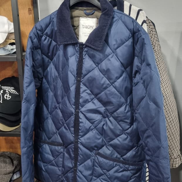 (Taion) 타이온 제팬 100~105 덕다운 코듀로이 깔깔이 퀼딩자켓