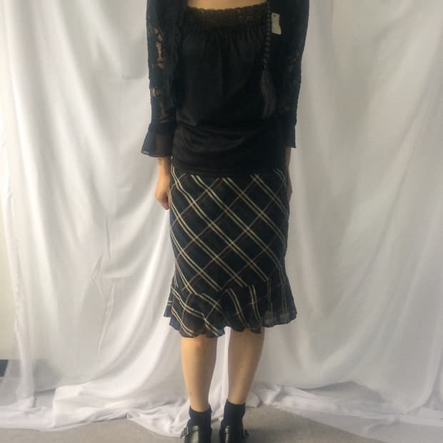 Flower pattern see through cardigan