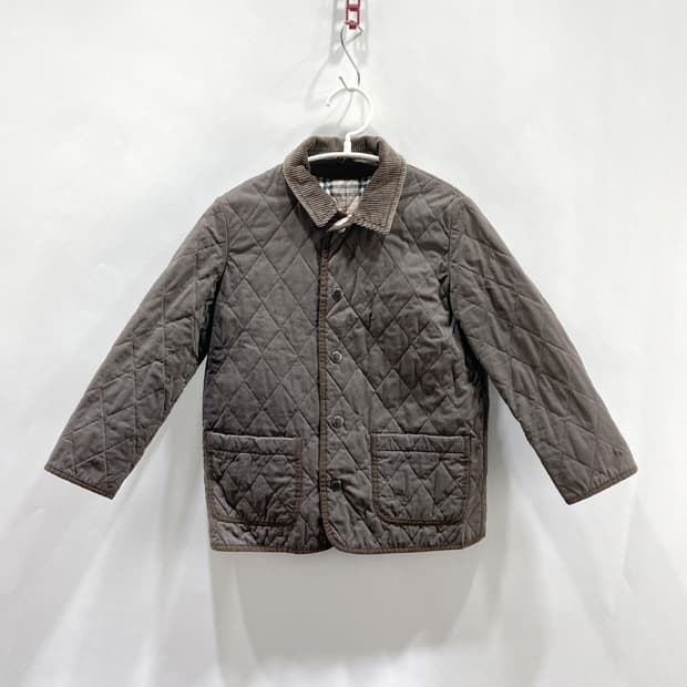 버버리 키즈 카라 퀄팅자켓 정품 브라운 6Y 