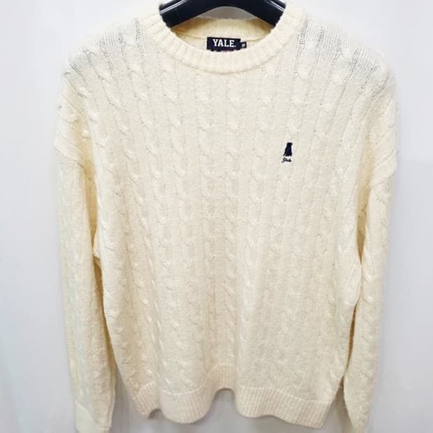 예일 남성 케이블 오버핏 니트 아이보리 프리