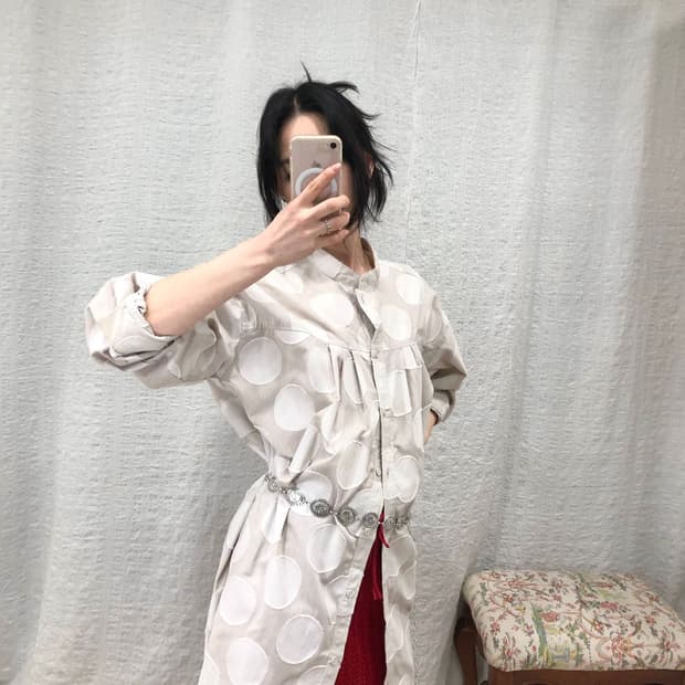 Big polka oversize shirts