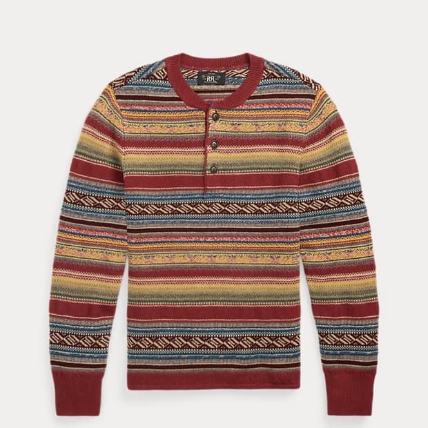 RRL 울블렌드 헨리넥 스위터 L