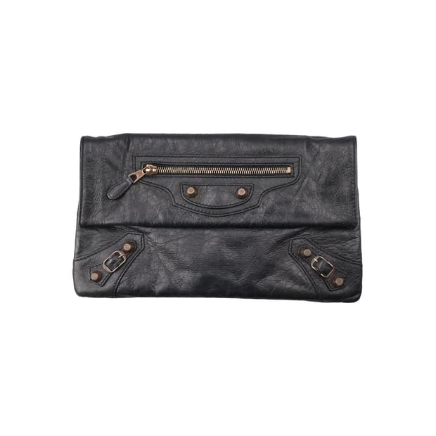 발렌시아가 282011 엔벨롭 클러치 블랙 