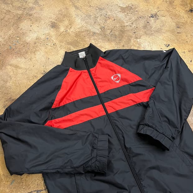 [정품/XL,105] 나이키 스톰핏 배색 바람막이 레드블랙 b14