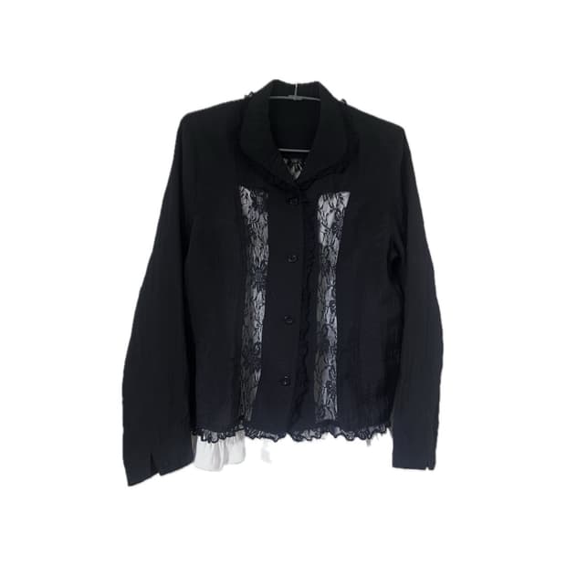 레이스 고스 고딕 로맨틱 갸루 블라우스 셔츠 공겜여주 공겜 