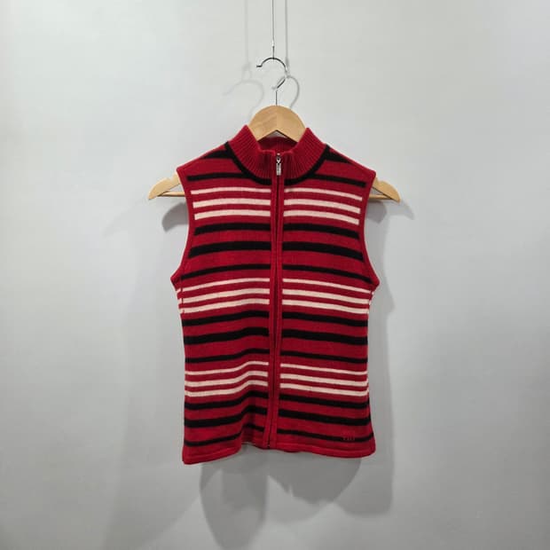 지방시 골프 우먼 니트 베스트 집업 M