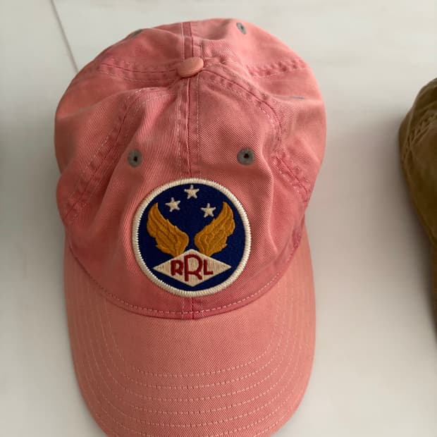 rrl 윙 로고 볼캡 레드