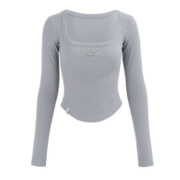 킴서울 킴즈 111 에센셜 롱 슬리브 블루그레이